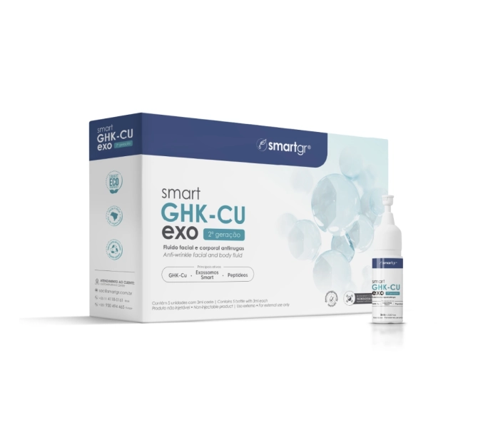 GHK-Cu Exo Skin Pro 2 ª Geração - 5 x 3ml - Smart GR