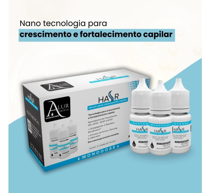 Hair Sérum p/ Crescimento Capilar - Alur Medical