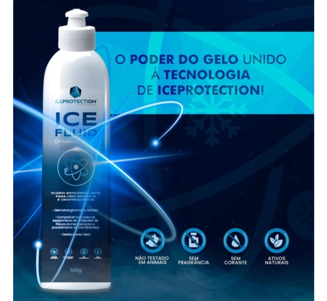 Ice Fluid Dynamic Cryo - Fluido Anticongelante Para Crio Dinâmica e Criofrequência - Iceprotection