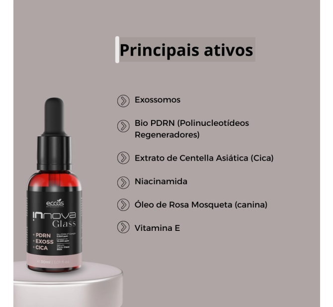 Innova Glass - Sérum regenerador para uso diário - Eccos Cosméticos
