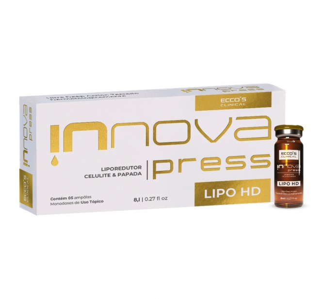 Innova Press Lipo HD - Liporedutor, Celulite e Papada - Eccos Cosméticos 