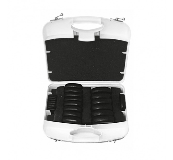 Kit 23 Pedras Quentes Vulcânicas Basálticas para Massagem Relaxante - Estek 