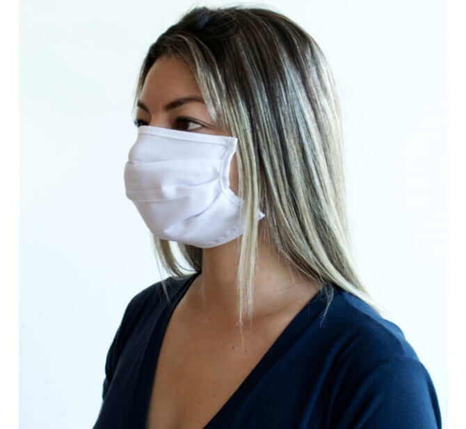 Kit 24 Máscaras de Proteção Facial em Tecido Gabardine Lavável e Reutilizável - BCMED