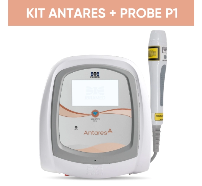 Kit Antares Fotobiomodulação + Probe P1 LED RGB - IBRAMED