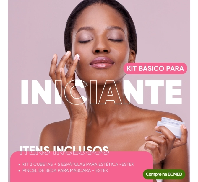 Kit Básico 2.0 - Cubetas + Espátula + Pincel - Acessórios de Estética - Estek