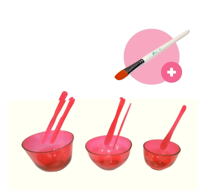 Kit Básico 2.0 - Cubetas + Espátula + Pincel - Acessórios de Estética - Estek