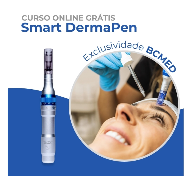 Kit Caneta de Microagulhamento Smart DermaPen + Cartuchos de 12 Agulhas 10 Unid. + Cartuchos de 36 Agulhas 10 Unid. - Smart GR