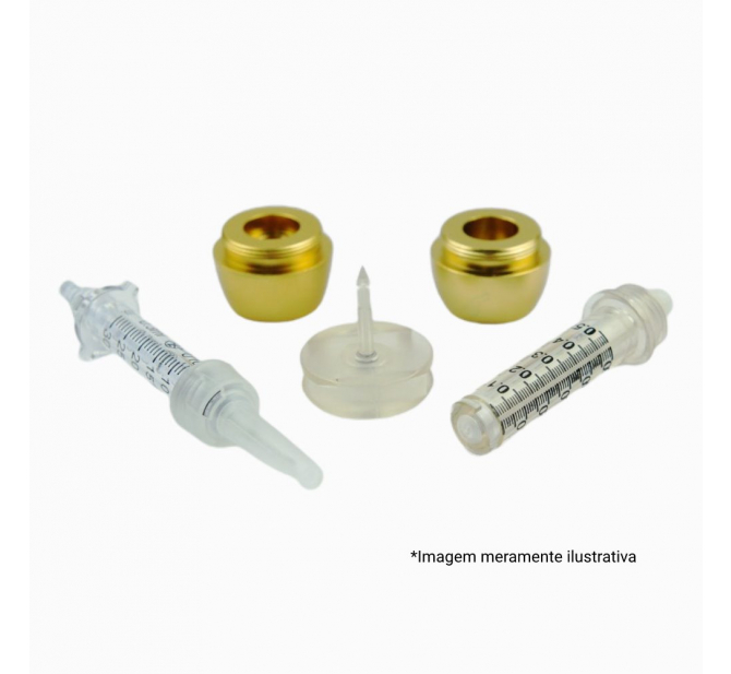 Kit Com 10 Adaptadores 5 ml Para Mesodoctor Caneta de Mesoterapia Pressurizada Intradermoterapia com Anvisa