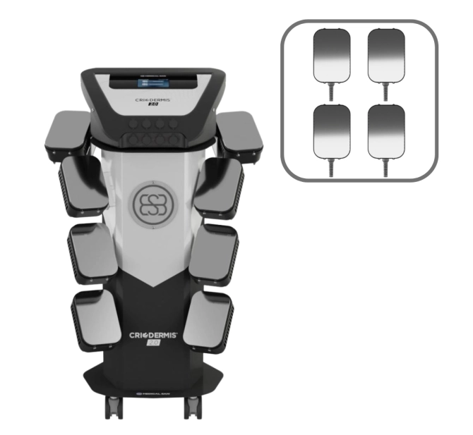 Kit Promocional Criodermis 2.0 + 4 Placas de Criolipólise Tam. G - Medical San