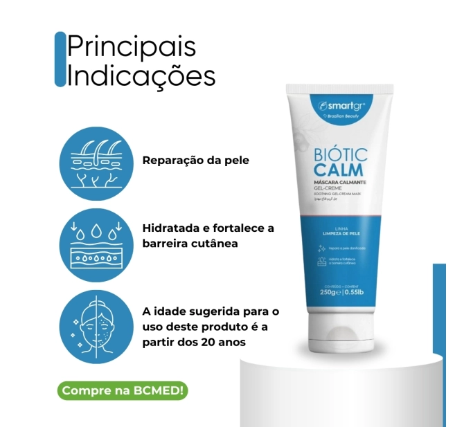  Kit de Microagulhamento - Smart Dermaroller 540 Agulhas + Smart Biótic Calm - Smart GR