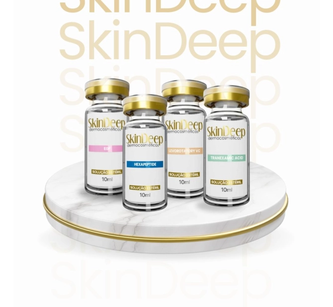 Kit Degustação SkinDeep - Hidratação + Clareador + Vita C + Rejuvenescimento - 4 Monodoses de 10 ml 