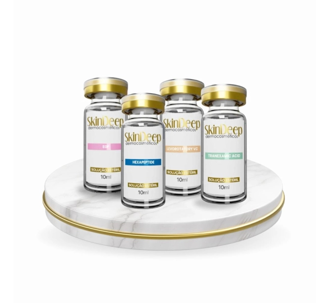 Kit Degustação SkinDeep - Hidratação + Clareador + Vita C + Rejuvenescimento - 4 Monodoses de 10 ml 