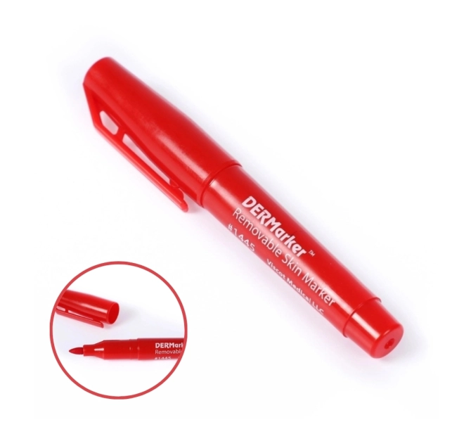 Kit Dermaker Canetas Marcadores - 3 Cores (vermelho, Verde e Branco) - Montesserat 