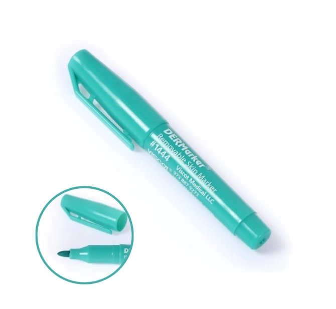 Kit Dermaker Canetas Marcadores - 3 Cores (vermelho, Verde e Branco) - Montesserat 