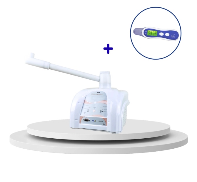 Kit Dermosteam 110v - Aparelho de Vapor de Ozônio + Analisador de Pele Digital