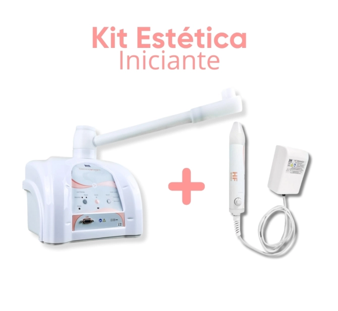 Kit Iniciante Dermosteam 110v Vapor de Ozônio + HF Alta Frequência - Ibramed 