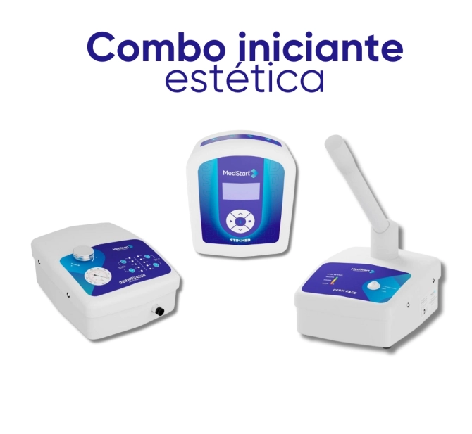 Kit Iniciante para Esteticista Promocional - Derm Face + Stim Med + Dermovácuo - MedStart 