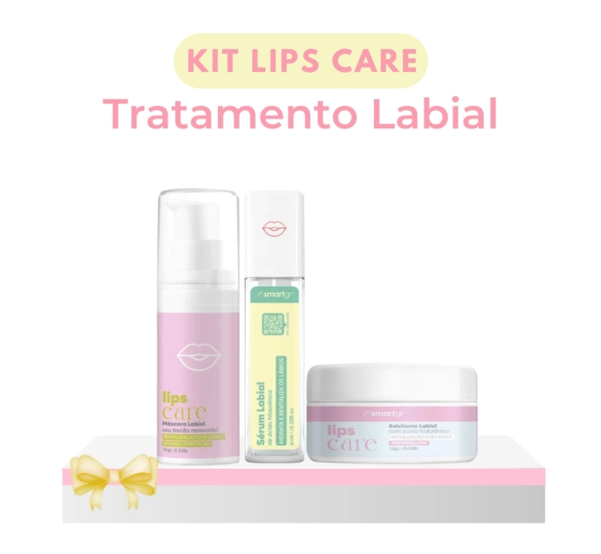 Kit Lips Care Tratamento Labial - Hidratante, Máscara e Sérum Labial - Smart GR