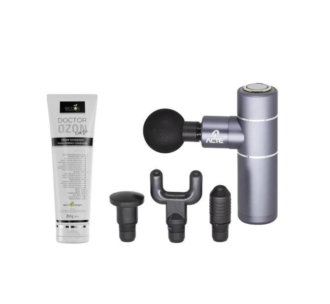 Kit Massagem Relaxante - Acte Massageador + Creme Ozonizado Doctor Ozon 