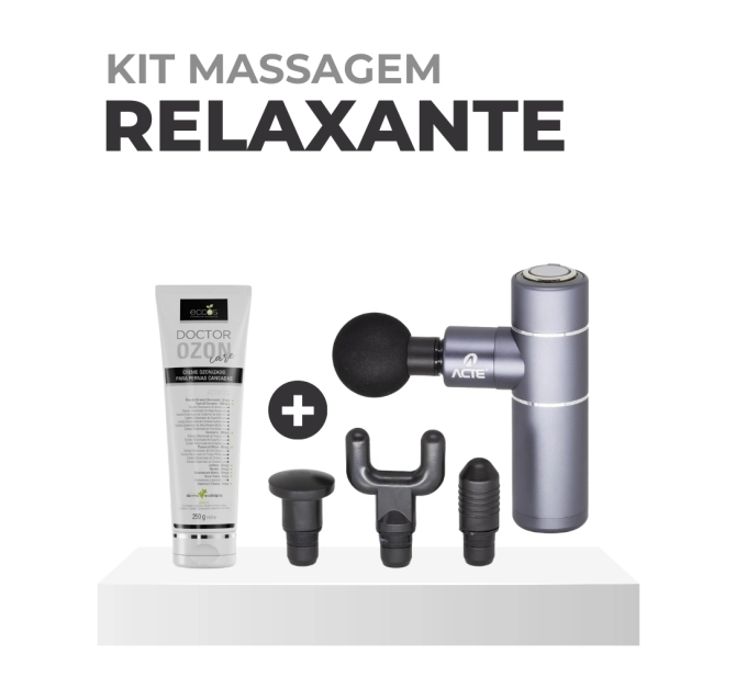 Kit Massagem Relaxante - Acte Massageador + Creme Ozonizado Doctor Ozon 
