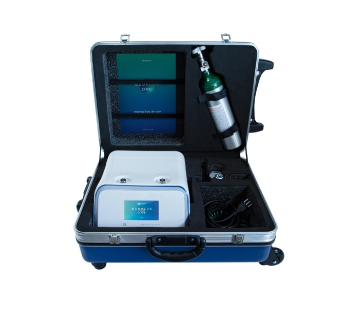 Kit Medplus One + Cilindro de Oxigênio + Maleta de Transporte + Válvula Reguladora - Philozon