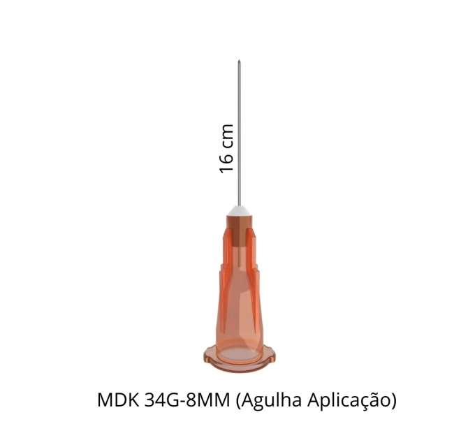 Kit MEDTX - Agulha de Aplicação 34G + Agulha de Aspiração 25 G + Seringa 1ml - Alur Medical 