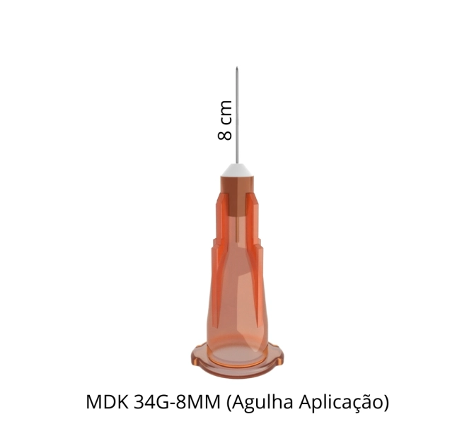 Kit MEDTX - Agulha de Aplicação 34G + Agulha de Aspiração 25 G + Seringa 1ml - Alur Medical 