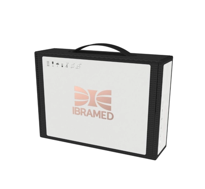  Kit Neurodyn Portable TENS/FES - Ibramed + Eletrodo Adesivo 5x5 cm (20 unidades) - Ibramed