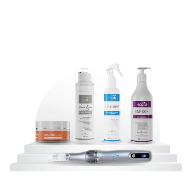 Kit para Microagulhamento - VE PEN + Limp Skin + Calming Mask + Água Thermal + Nano Eyes - Variestetica