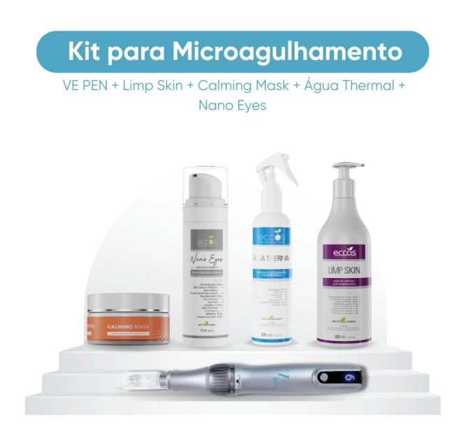 Kit para Microagulhamento - VE PEN + Limp Skin + Calming Mask + Água Thermal + Nano Eyes - Variestetica