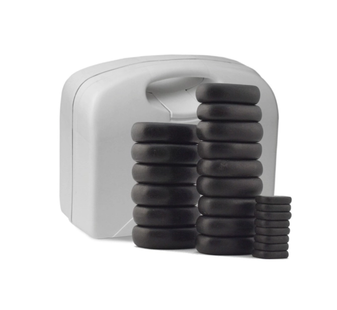 Kit Pedra Vulcânicas Basálticas + Bolsa Térmica para Pedras 110V - Estek