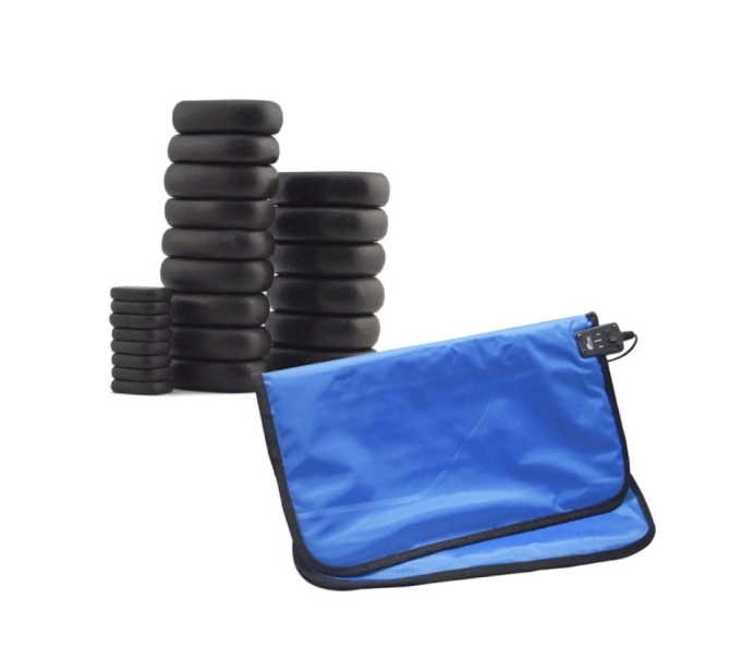 Kit Pedra Vulcânicas Basálticas + Bolsa Térmica para Pedras 110V - Estek