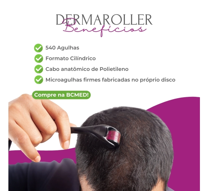 Kit Dermaroller 2.0mm + Smart Fluido Hair Terapia Capilar 60 ml - Smart GR 
