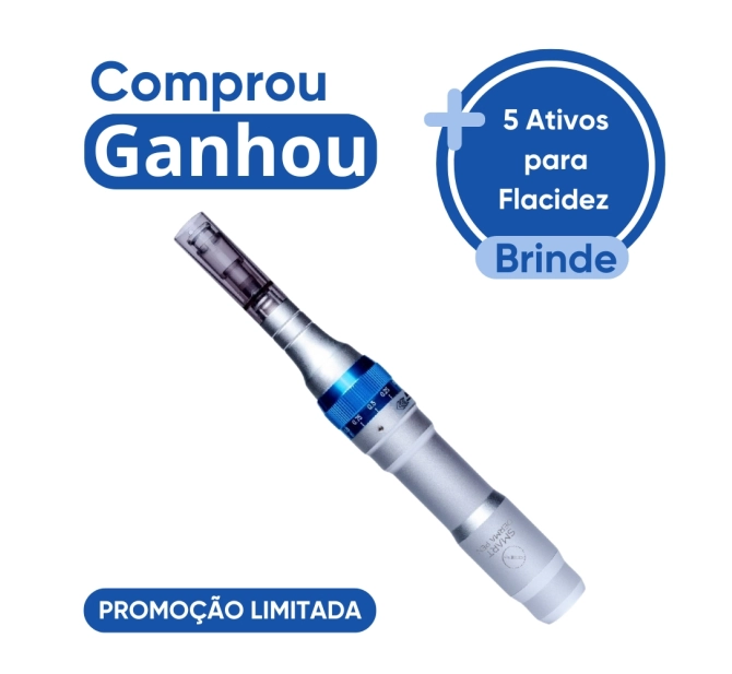 Kit Promocional Smart DermaPen + 5 Ativos para Flacidez - Smart GR