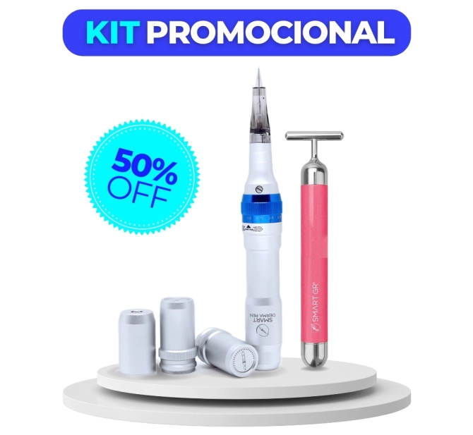 Kit Promocional Smart DermaPen + Smart Vibra Rosa - Smart GR