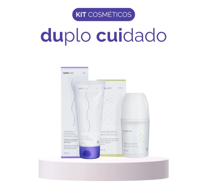 Kit Duplo Cuidado - Shampoo Ozonizado em Creme + Desodorante Ozonizado - Ozoncare