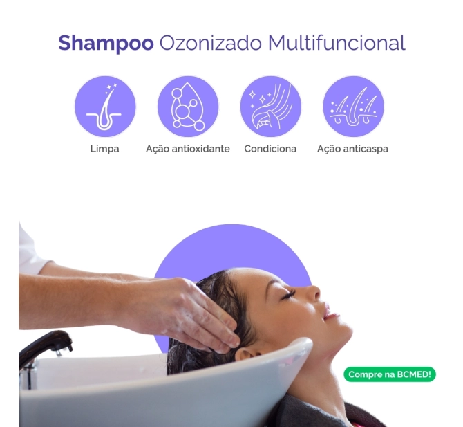 Kit Duplo Cuidado - Shampoo Ozonizado em Creme + Desodorante Ozonizado - Ozoncare