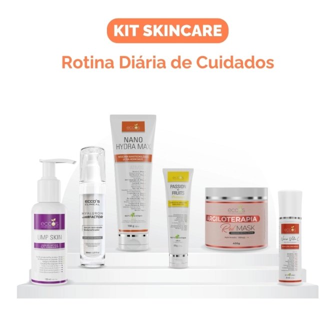 Kit Skincare Tratamento Facial Completo - Eccos Cosméticos