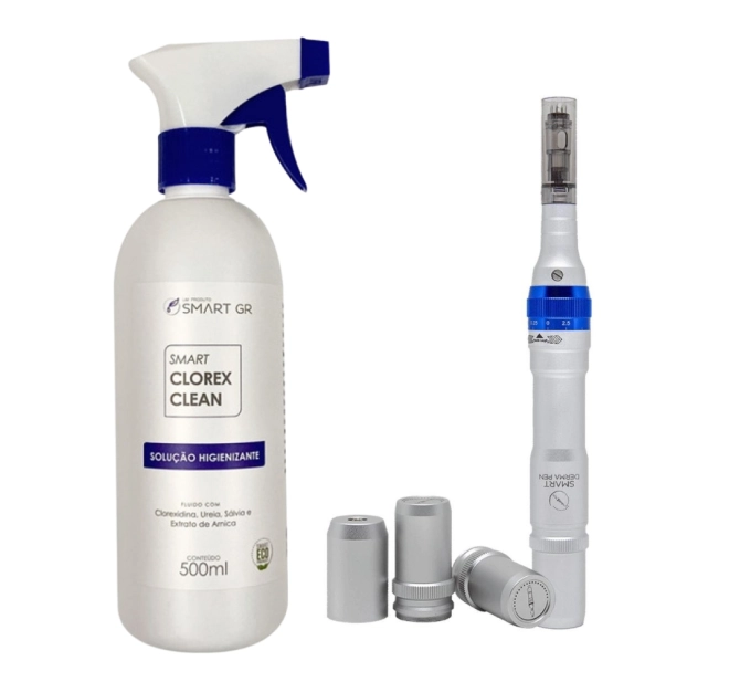 Kit Smart DermaPen + Smart Clorex 500ml - Smart GR 