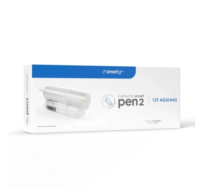 Kit Smart Pen 2 + 2 Cartuchos de 137 Agulhas + GHK-Cu de Brinde - Smart GR