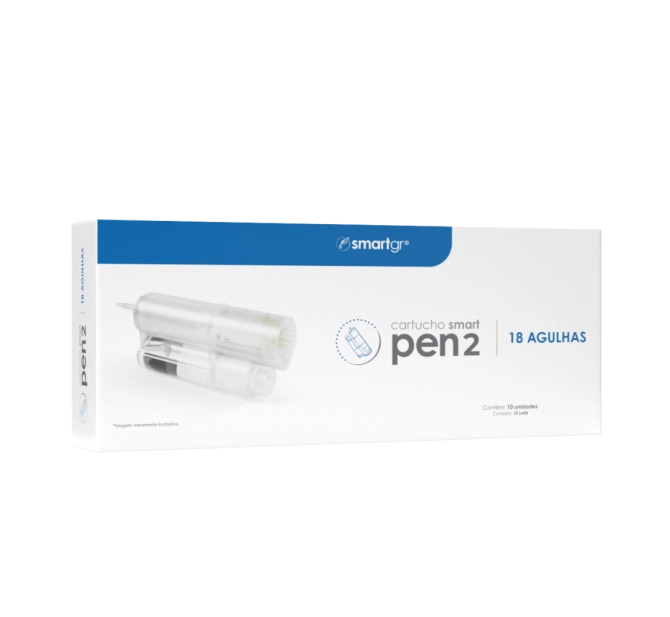 Kit Smart Pen 2 + Cartuchos 18 Agulhas (10 unid) | Smart GR