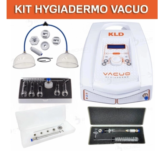 Kit Vacuoterapia - Hygiadermo Vacuo + Peeling de Diamante + Caneta Extratora + Pump Up - KLD