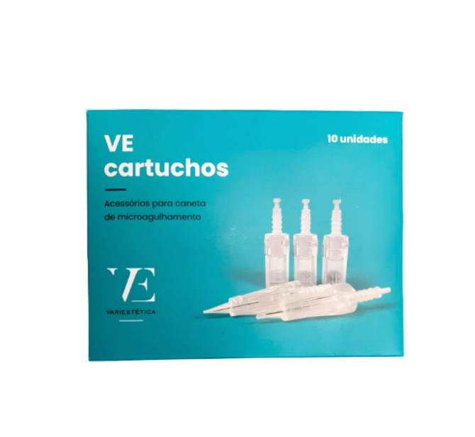 Kit Ve PEN Caneta de Microagulhamento + 10 Cartuchos de 36 agulhas - Variestética