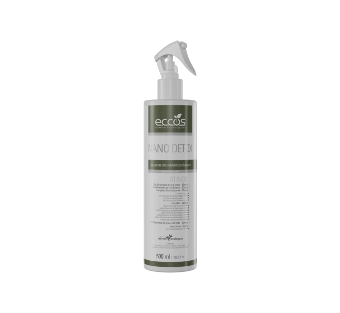 Líquido Desintoxicante Corporal Nano Detox - 500 ml - Eccos Cosméticos