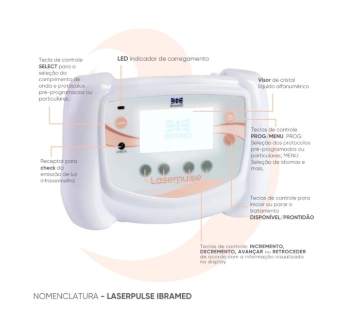 Laserpulse Portable + Caneta de Laser Infravermelho 904nm - Ibramed