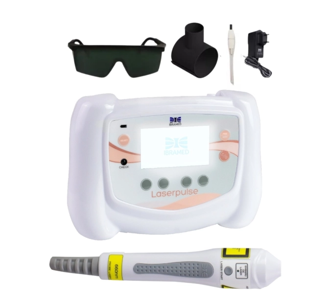 Kit Laserpulse Portable + Caneta de Laser Vermelho 660nm - Ibramed