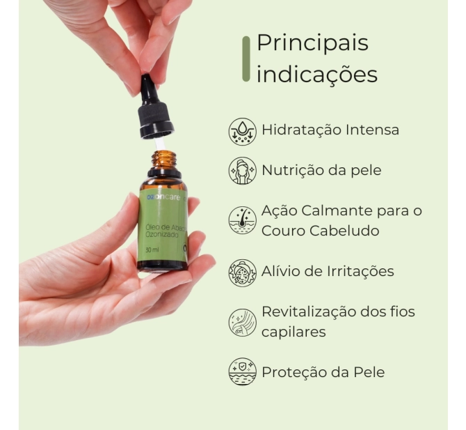 Óleo de Abacate Ozonizado 30ml - Ozoncare