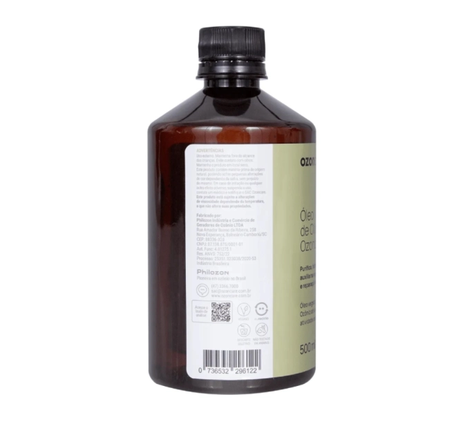 Óleo de Oliva Ozonizado 500ml - Philozon