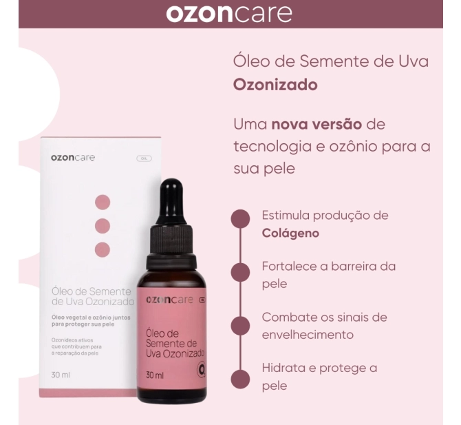 Óleo de Semente de Uva Ozonizado 30ml - Philozon