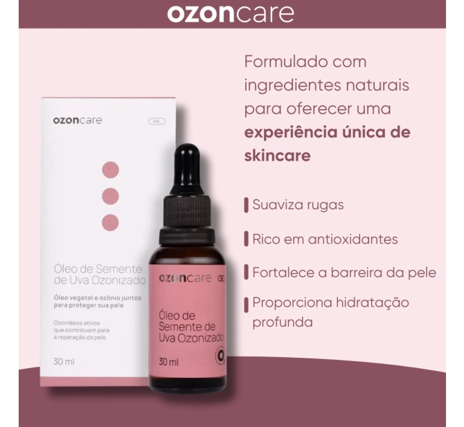 Óleo de Semente de Uva Ozonizado 30ml - Philozon